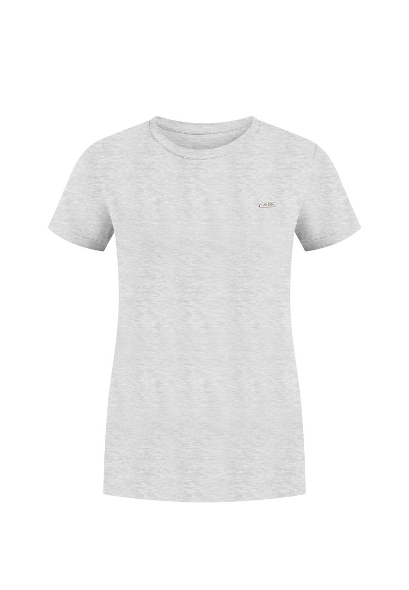 Smilodox T-shirt basic grijs gemêleerd