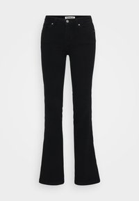 ONLPOWER MID WAIST PUSH UP - Zvonové džínsy - washed black