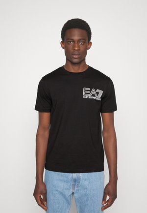 T-shirt con stampa - black