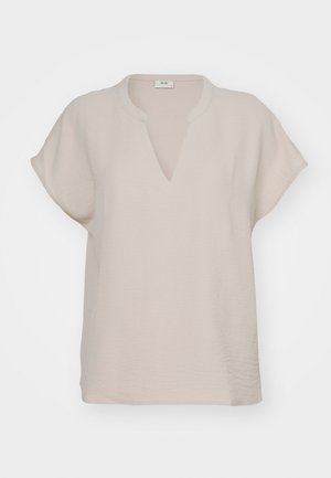 JDY, JDYLION LIFE S/S TOP WVN NOOS - Bluse - chateau gray