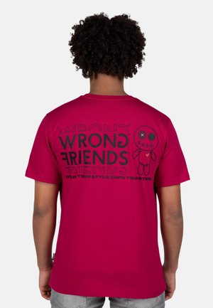 Wrong Friends VICHY - T-shirt print - pink