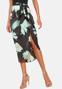 Jupe crayon - blue floral