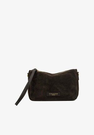 Gianni Chiarini, POCHETTE NORA POUCH SMALL SUEDE MOKA - Toilettas - marrone