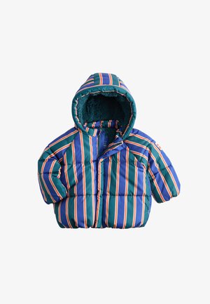 Marks & Spencer, MIDWEIGHT PADDED STRIPED COAT (0-5 YRS) UNISEX - Wintermantel - green mix