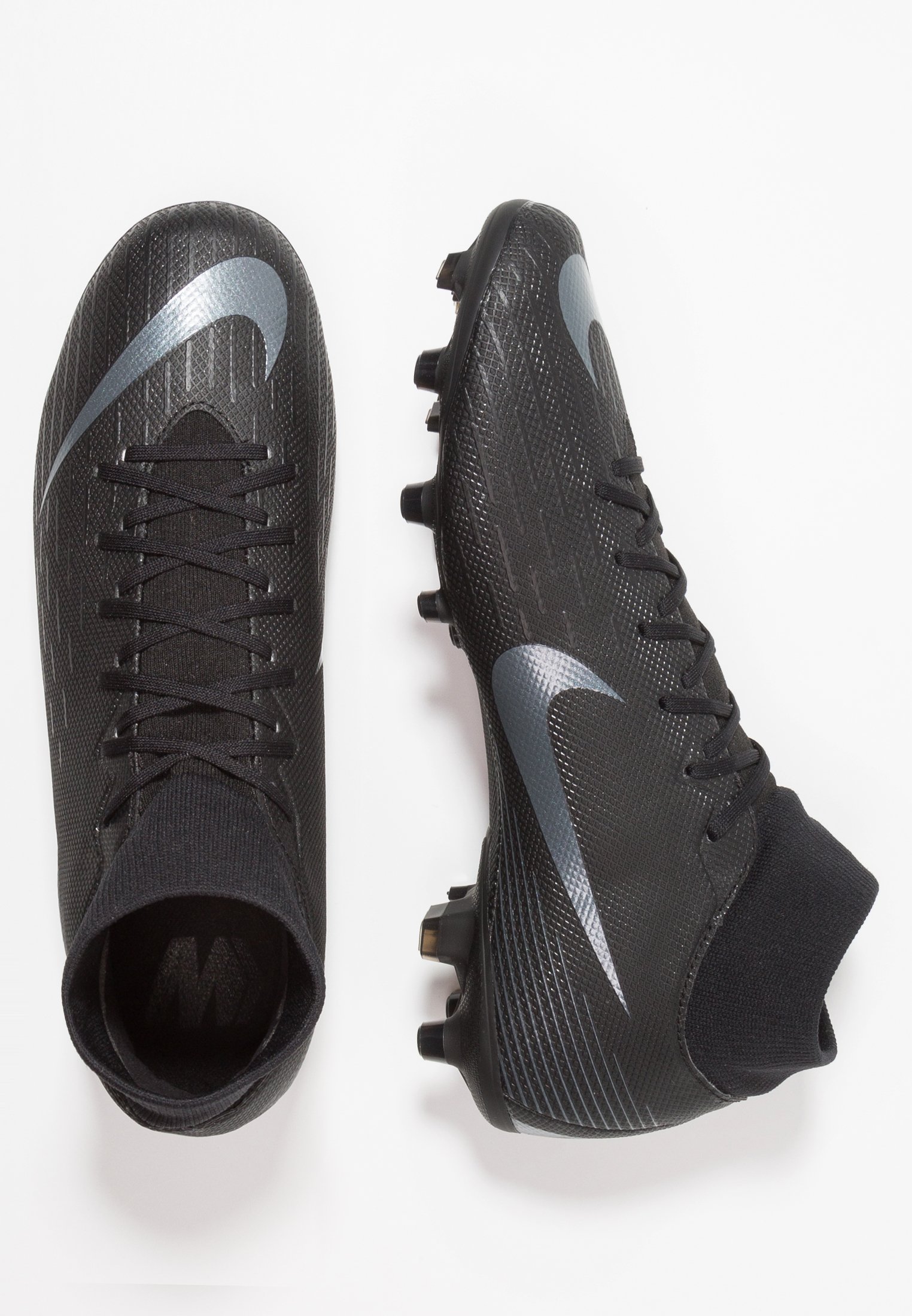Nike Performance MERCURIAL 6 ACADEMY MG - Scarpe da calcetto con tacchetti  - black/anthracite/light crimson/nero - Zalando.it