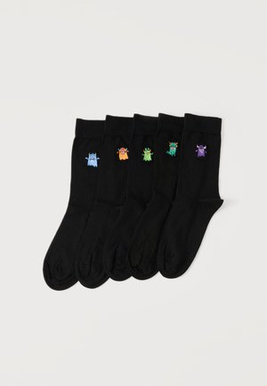 ANKLE SOCKS 5 PACK - Zoknik - black/multi-colored