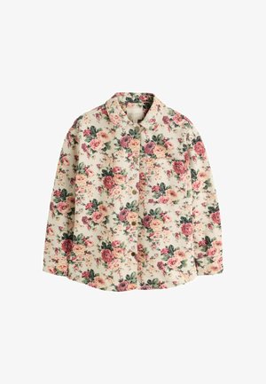 Laura Ashley, REGULAR FIT - ALL OVER ELLENBOROUGH FLORAL PRINTED DENIM SHACKET - Denim jacket - cream