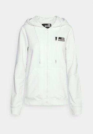 Sweat à capuche zippé - optical white