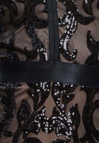 Goddiva EMBROIDERED SEQUIN BODYCON MIDI - Cocktailjurk - black