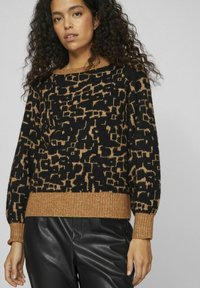 VILA U-BOOT-AUSSCHNITT - Pullover - rubber