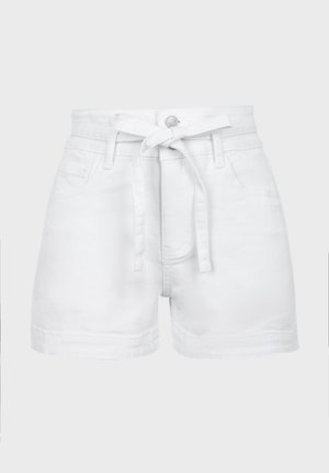 Even&Odd, EMBROIDERY - Farmer rövidnadrágok - white denim