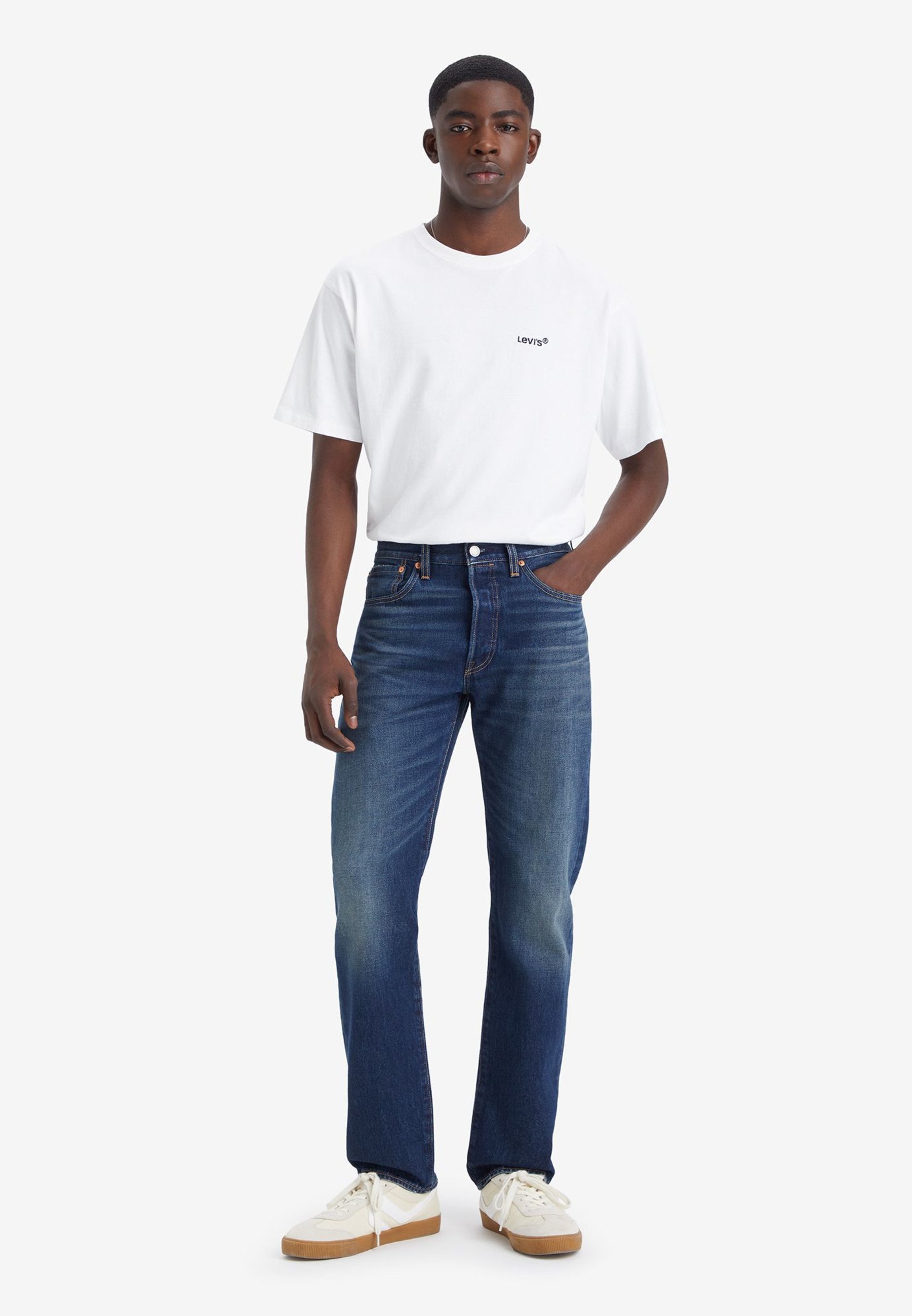Levi's® 501 Straight leg jeans on the borderline/dark-blue