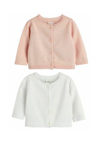 Next - 2 PACK - REGULAR FIT - Strickjacke - white pink Thumbnail-Bild 1