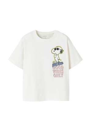 SNOOPY - T-shirt con stampa - cloud dancer