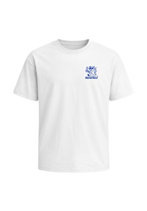 Neverless, HERREN T-SHIRT - PADEL ADDICTED - OVERSIZED RELAXED FIT SOMMER - Print T-shirt - weiß