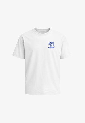 Neverless, HERREN T-SHIRT - PADEL ADDICTED - OVERSIZED RELAXED FIT SOMMER - T-Shirt print - weiß