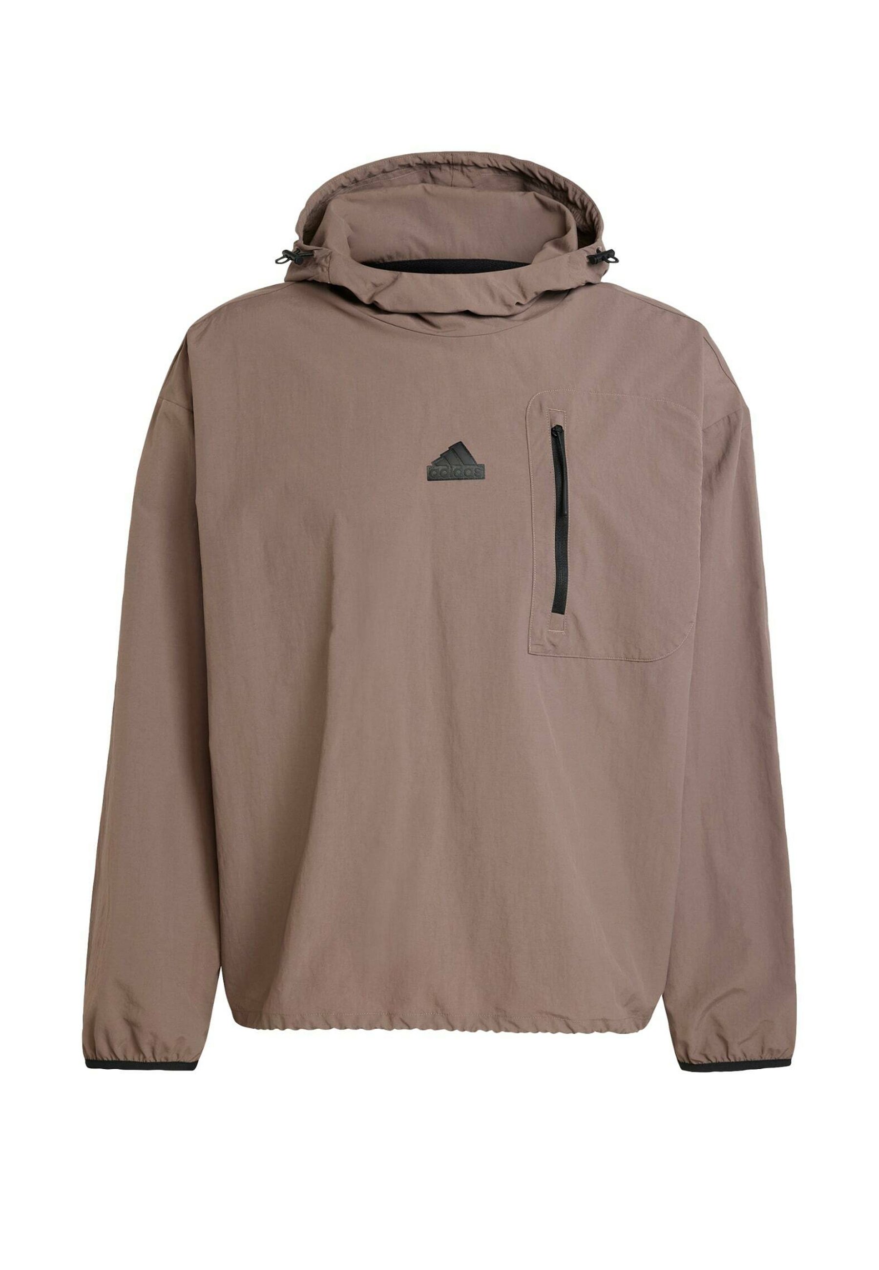 adidas Sportswear CITY ESCAPE WOVEN - Hoodie - earth strata/brown
