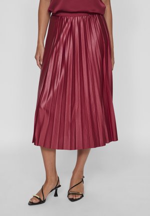 VINITBAN MIDI  - Falda acampanada - beet red