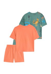 Marks & Spencer 2PK DINOSAUR SETS - Conjunto de pijama - orange mix