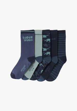Vertbaudet, 5ER-PACK SUPER DINO - Socks - marine