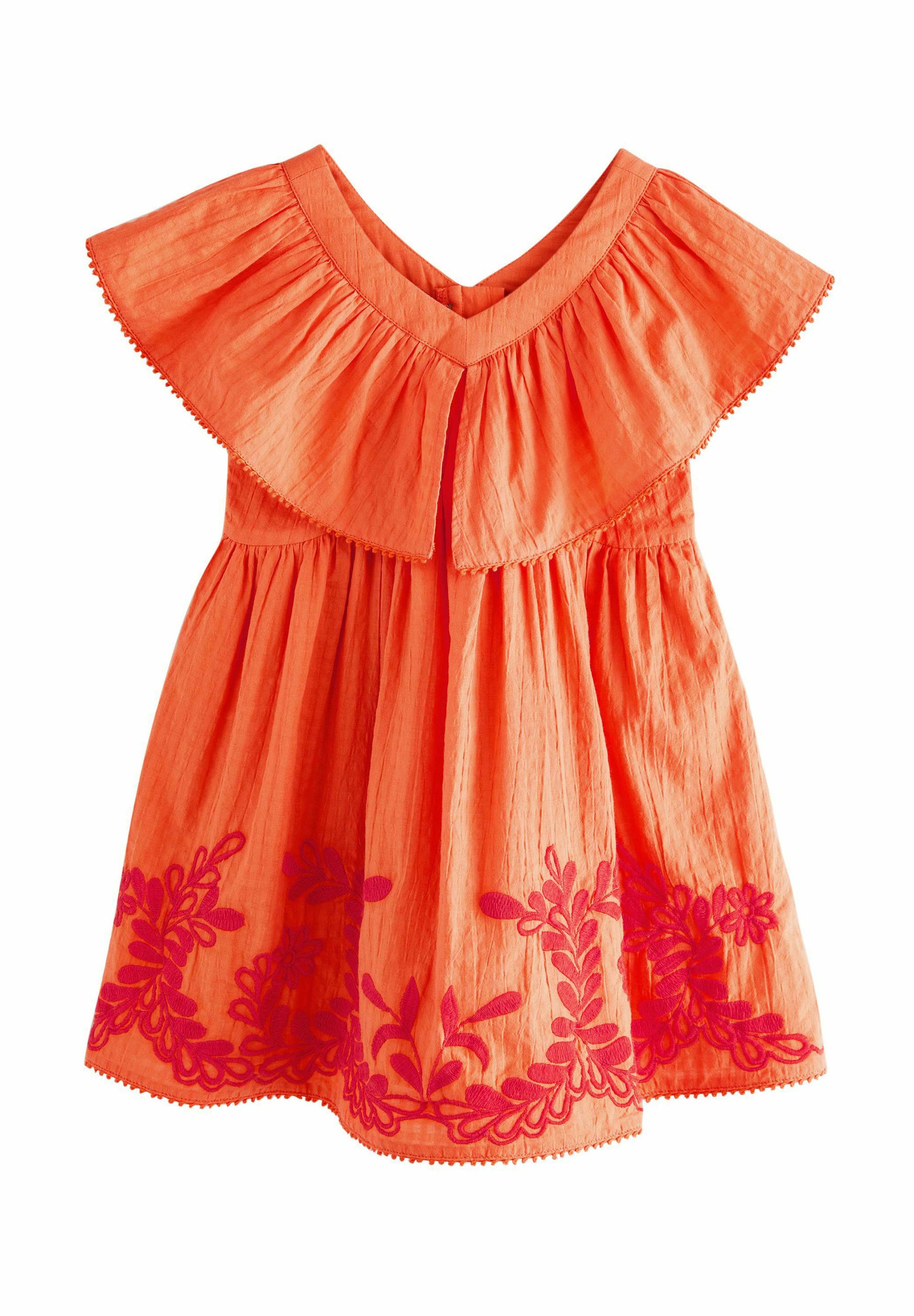 strapless open back dress Burnt Orange One Shoulder Butterfly Sleeve Wrap Midi Dress – AX Paris main image 0