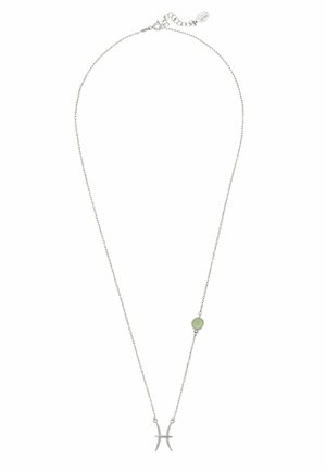 ZODIAC BIRTHSTONE PISCES AQUA CHALCEDONY  - Necklace - white