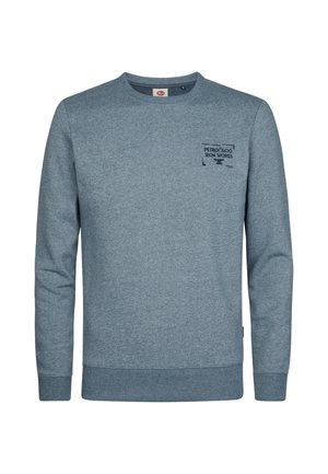 Petrol Industries, MELANGE ROUND NECK SWEATER STEELMONT - Sweater - storm blue