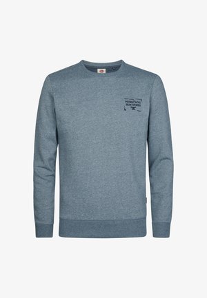 Petrol Industries, MELANGE ROUND NECK SWEATER STEELMONT - Sweatshirt - storm blue