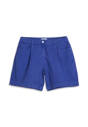 PLEATED - Short en jean - blue
