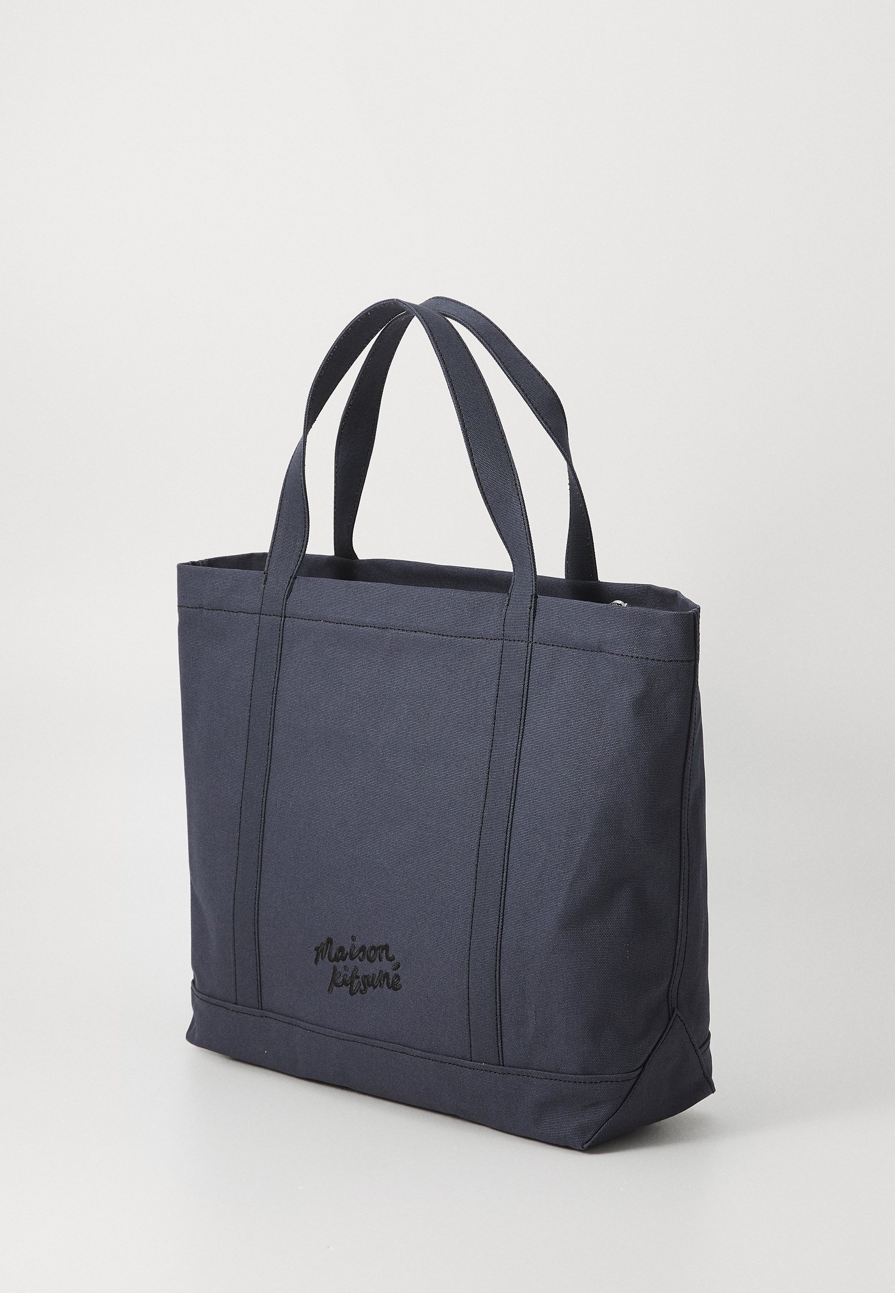 Maison Kitsuné FOX HEAD LARGE UNISEX - Tote bag - slate grey