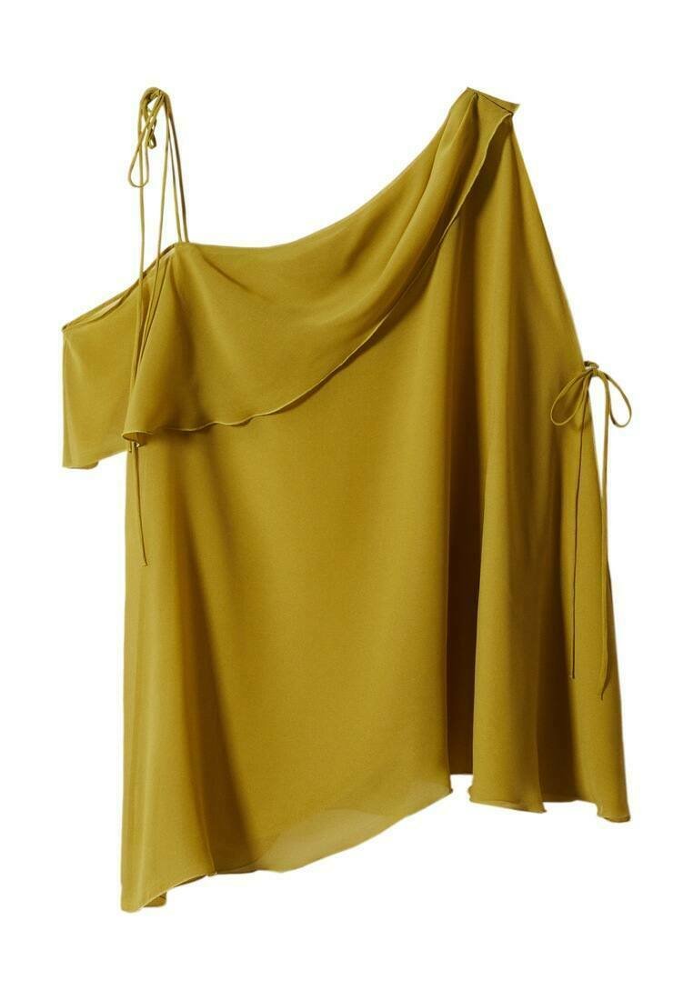 Mango Blouse olijfgroen