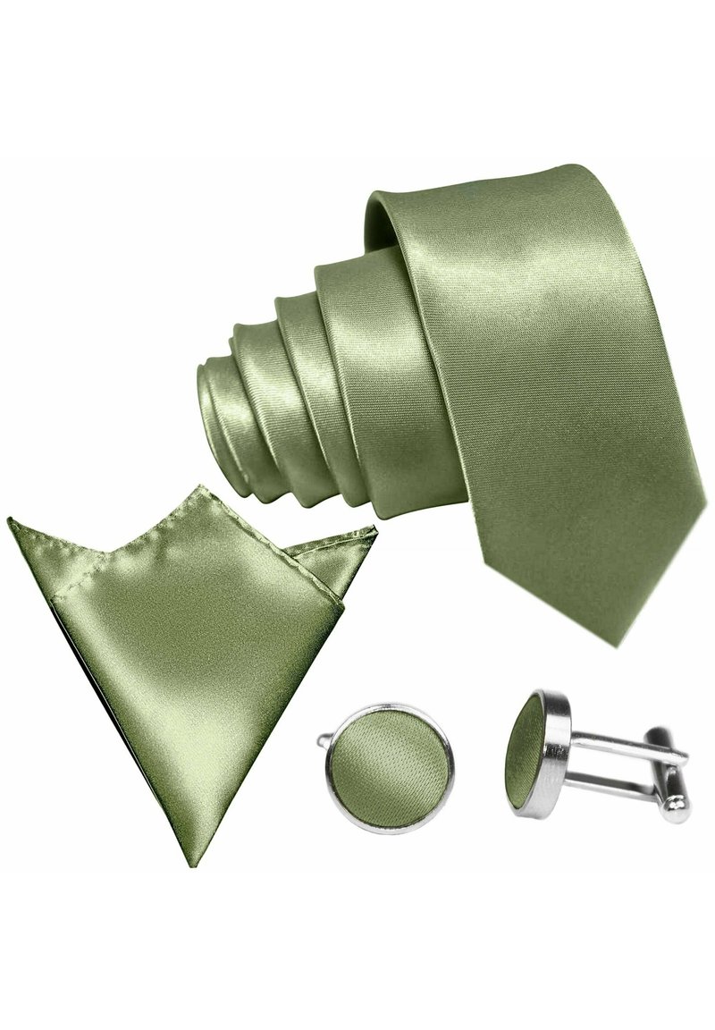 Herren Manschettenknöpfe | GASSANI 3 SET BARI Einstecktuch salbei gruen jadegrün khaki oliv grün hellgrün sagegrün/hellgrün - Herren Manschettenknöpfe | GASSANI 3 SET BARI Einstecktuch salbei gruen jadegrün khaki oliv grün hellgrün sagegrün/hellgrün -