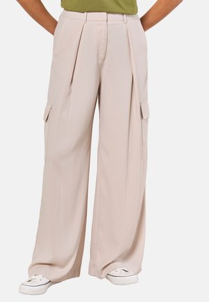 Apricot APRICOT WIDE LEG FLUID CARGO TROUSERS - Cargohose - stone