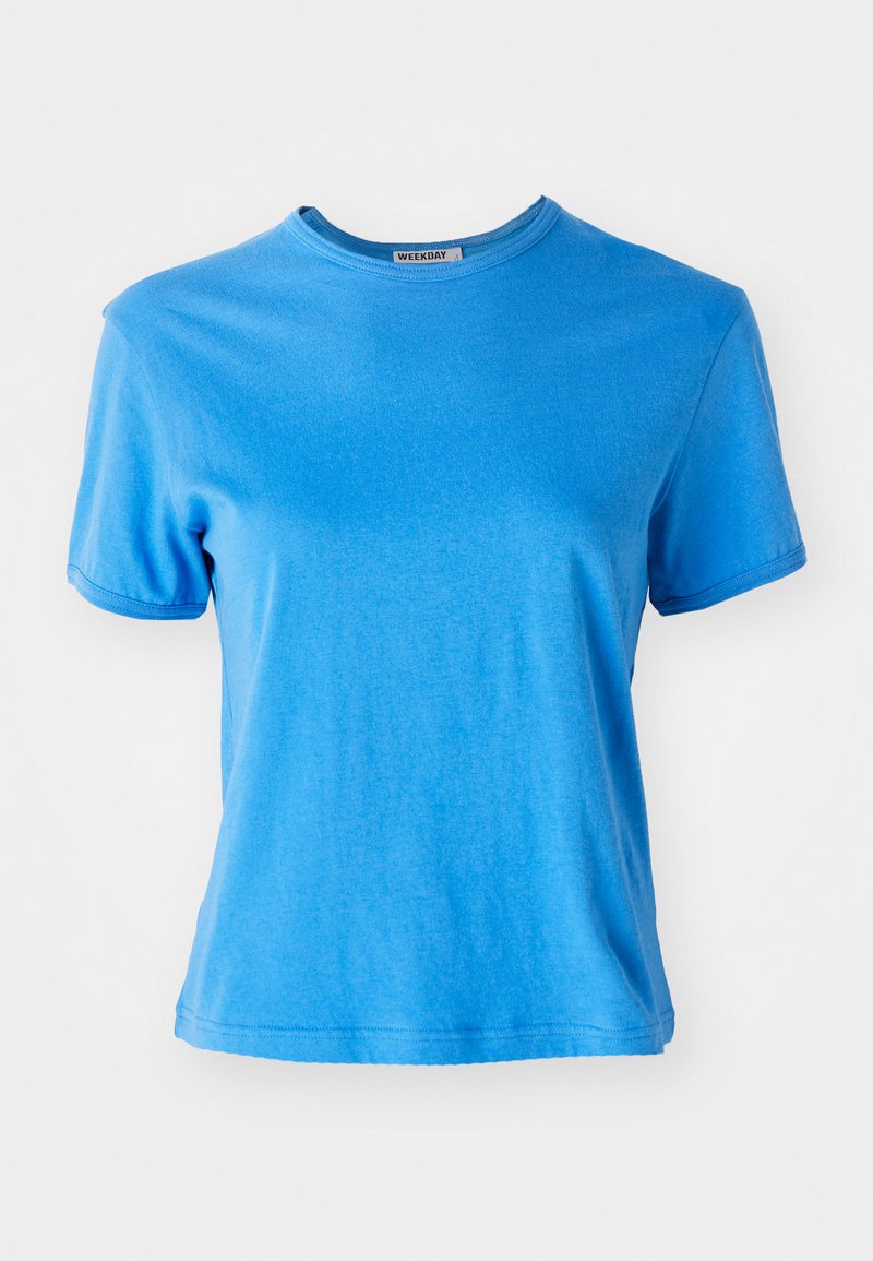 Weekday T-shirt basic blauw