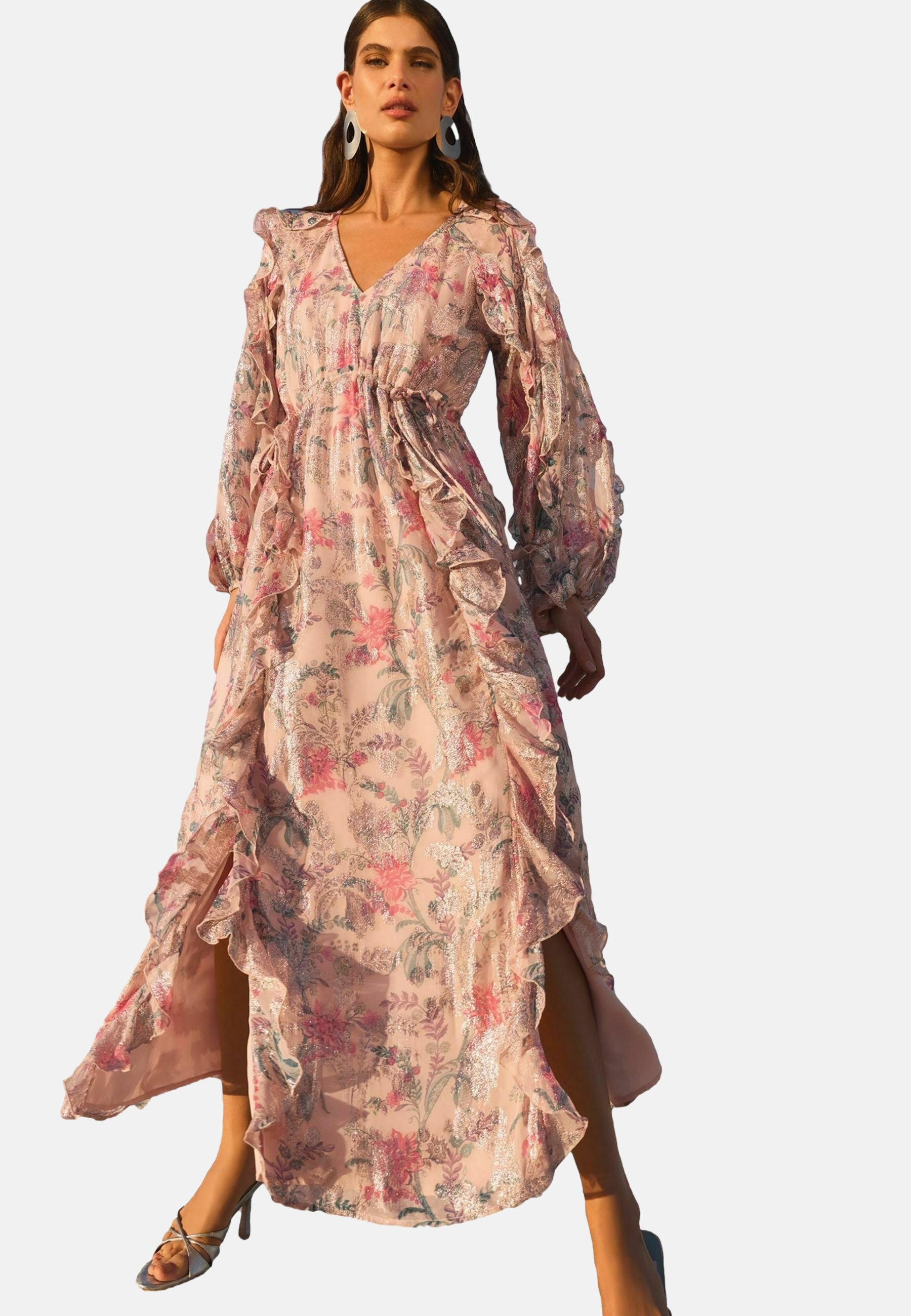 Tory Burch PLEATED DRESS - Abito a camicia - pink pixel/fuxia