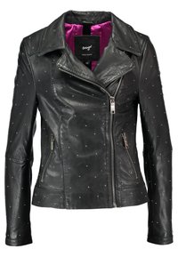Maze PIN - Lederjacke - black