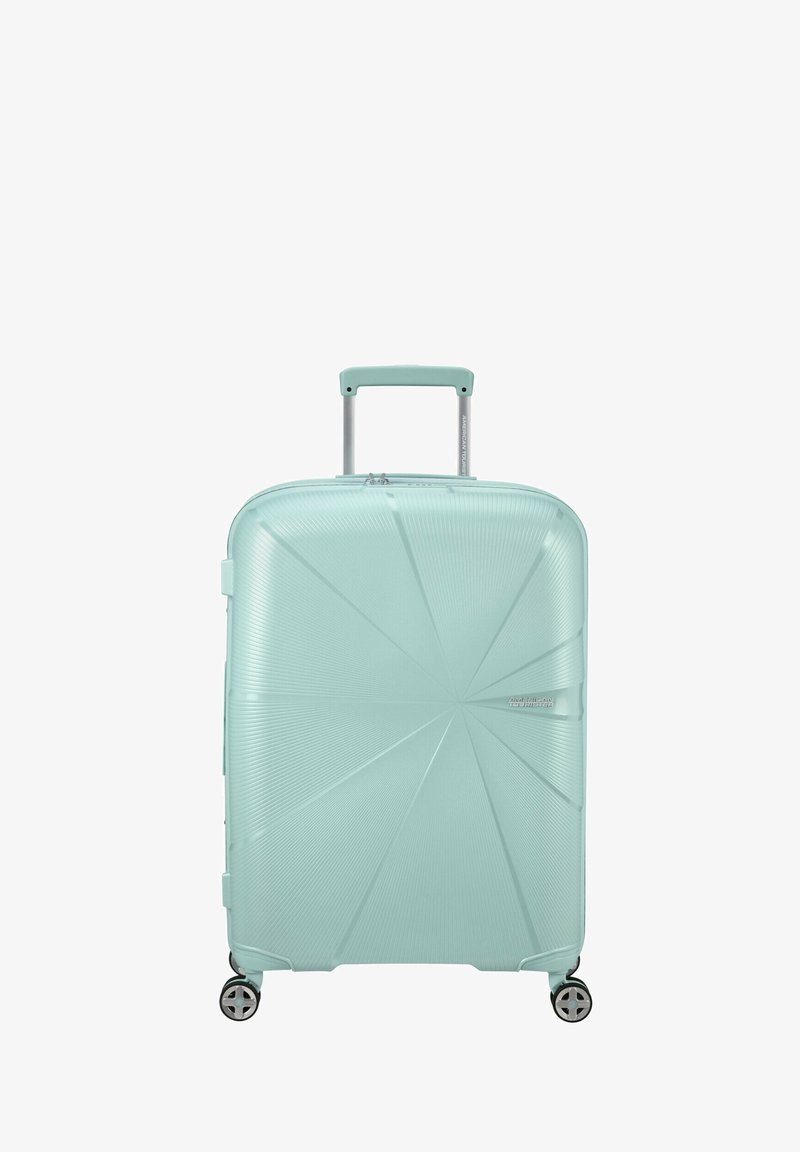 American Tourister STARVIBE TROLLEY ERWEITERBAR - Valise à roulettes - metallic surf blue