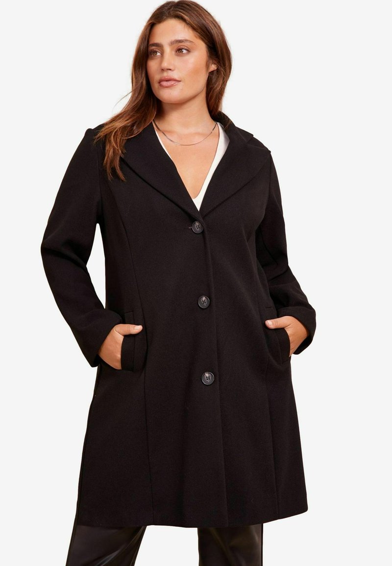 Friends Like These CURVE LONGLINE TAILORED SMART  - REGULAR FIT - Palton clasic - black