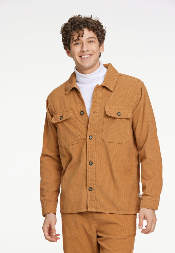 Hemd - dk camel
