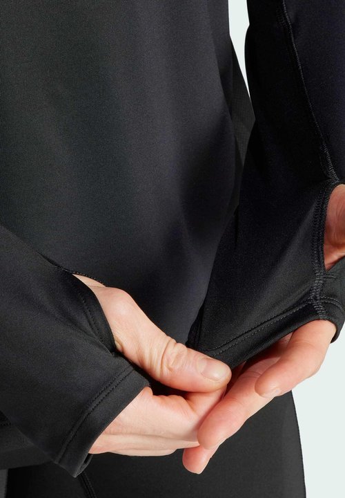 adidas Sudadera de hombre Own The Run Half-Zip Negro — foto 4