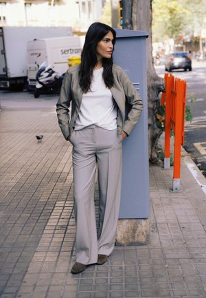 BYACOM - Jachetă din imitație de piele - vetiver