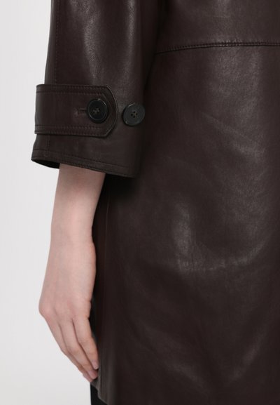WEEKEND MaxMara PETRA - Kožená bunda - chocolate