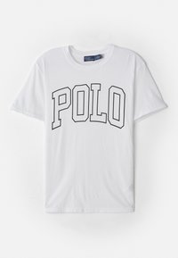 LOGO COTTON JERSEY CREWNECK T-SHIRT - Print T-shirt - white