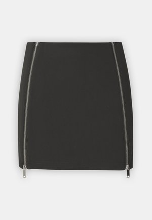 ONLY, ONLCIRKEL ZIP SHORT SKIRT - Minisukňa - black