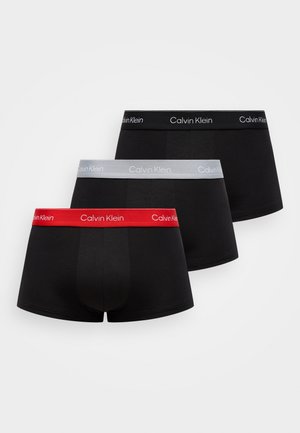 LOW RISE TRUNK ICON STRETCH 3 PACK - Boxer briefs - black