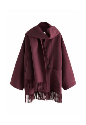 HAND SEWN RICH SET - Klasični plašč - berry red