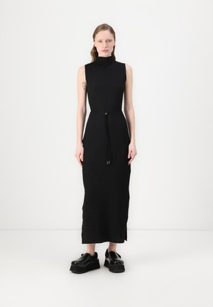 CRINKLE ANKLE DRESS - Vestito di maglina - black