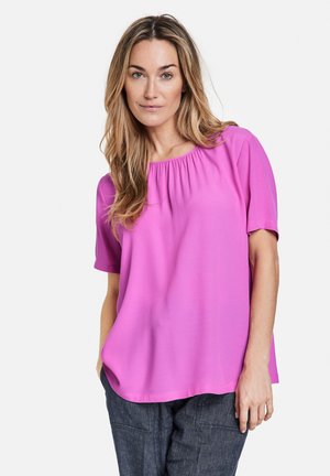 Gerry Weber KURZARM MIT KRÄUSELFALTEN - Bluse - peony