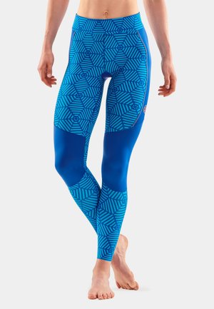 FDEETY Damen Kompressions Leggings, Sport Fitnesshose Hohe Taille