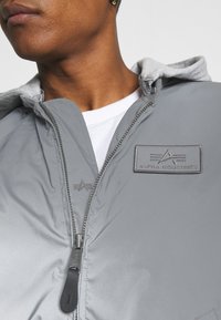 Alpha Industries HOOD REFLECTIVE - Bomberjacke - silver